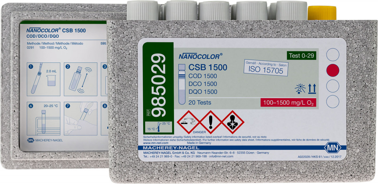 Teste de tubo NANOCOLOR DQO 1500 - Imagem 2
