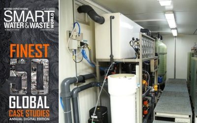 Reciclagem de águas residuais de esgoto e reutilização para aplicações industriais