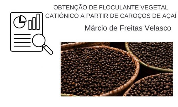 Obtenção de floculante vegetal catiônico a partir de caroços de açaí