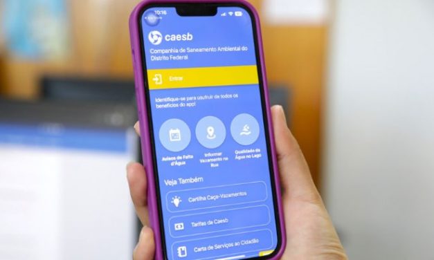 Aplicativo recebe informes de vazamento de água e de esgoto
