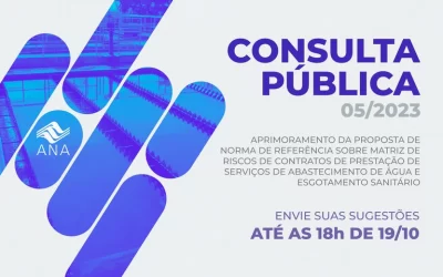 ANA abre consulta pública sobre matriz de riscos para serviços de água e esgoto
